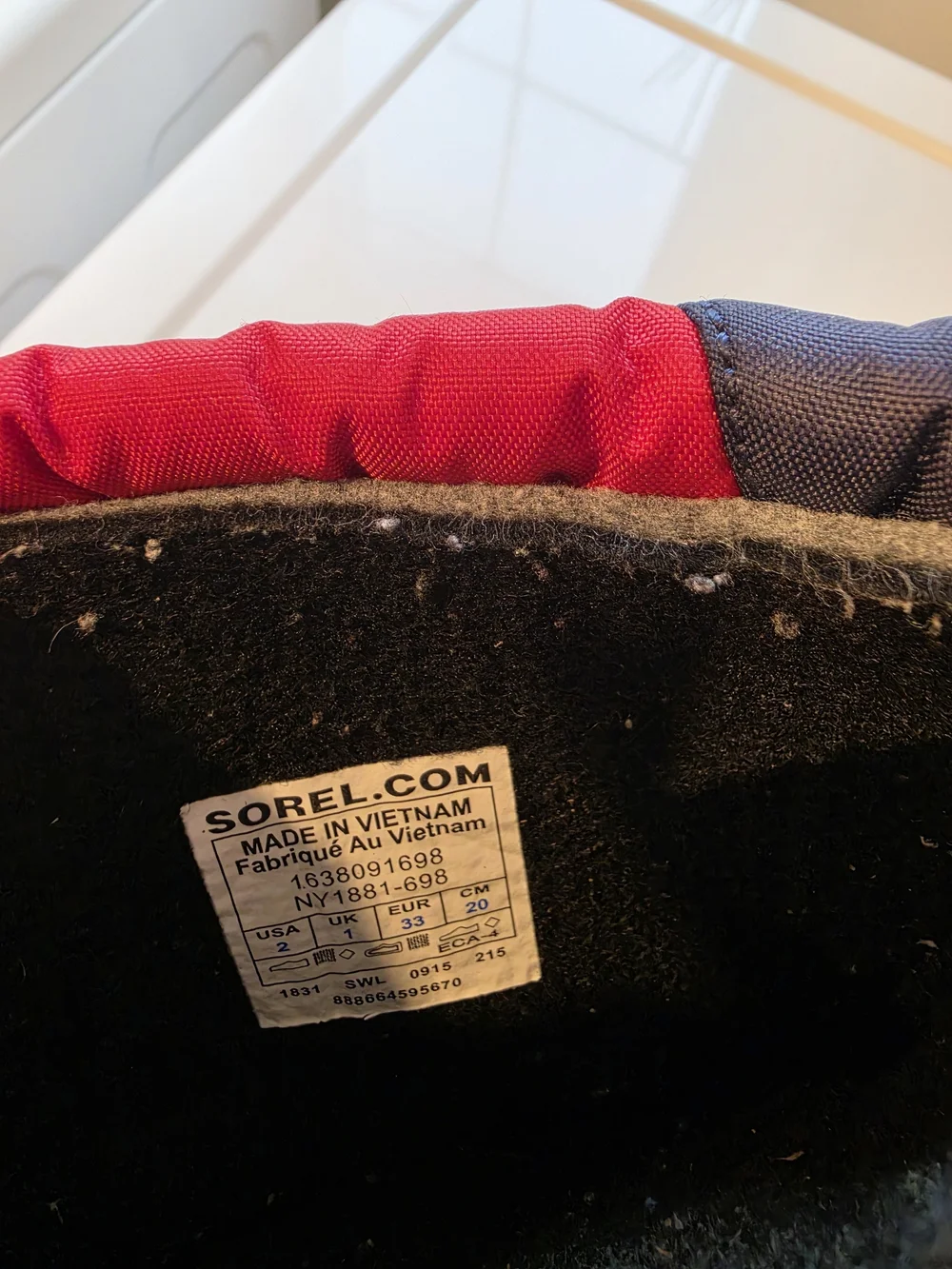 Sorel Kids' Red & Navy Winter Snow Boot